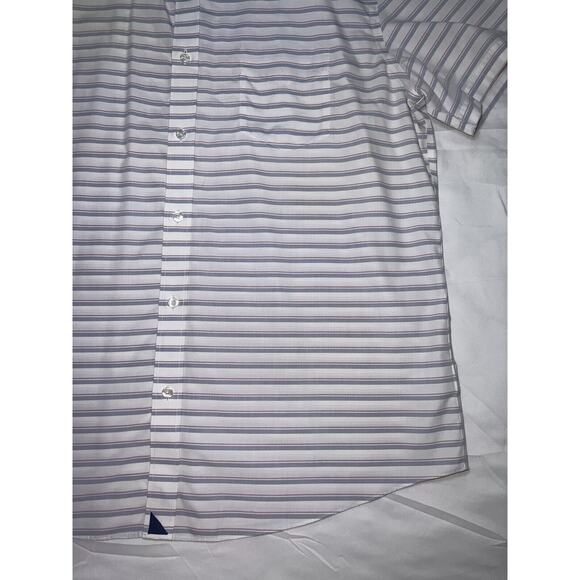 UNTUCKit Shirt Men’s Size XXL Striped Button Up Beringer Wrinkle Free Slim Fit - Picture 4 of 16